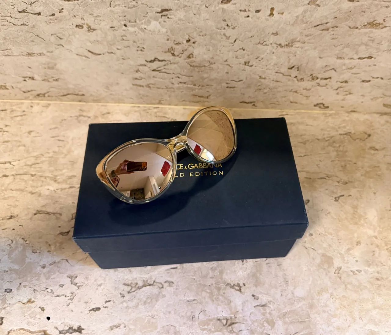 Óculos Dolce & Gabbana Gold Edition Original - Foto 2