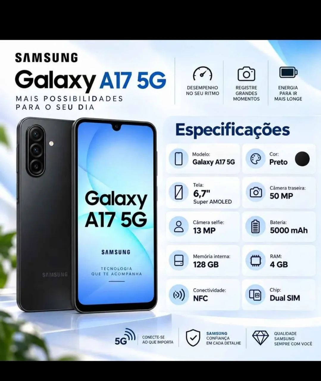 Samsung A17 128 gb funcionando perfeitamente  - Foto 5