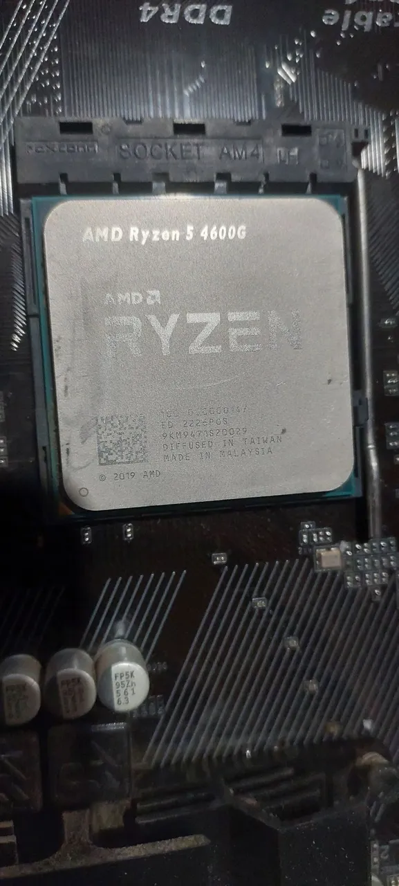 kit processador Ryzen 5 1600+ placa mãe A320M-K + placa de video