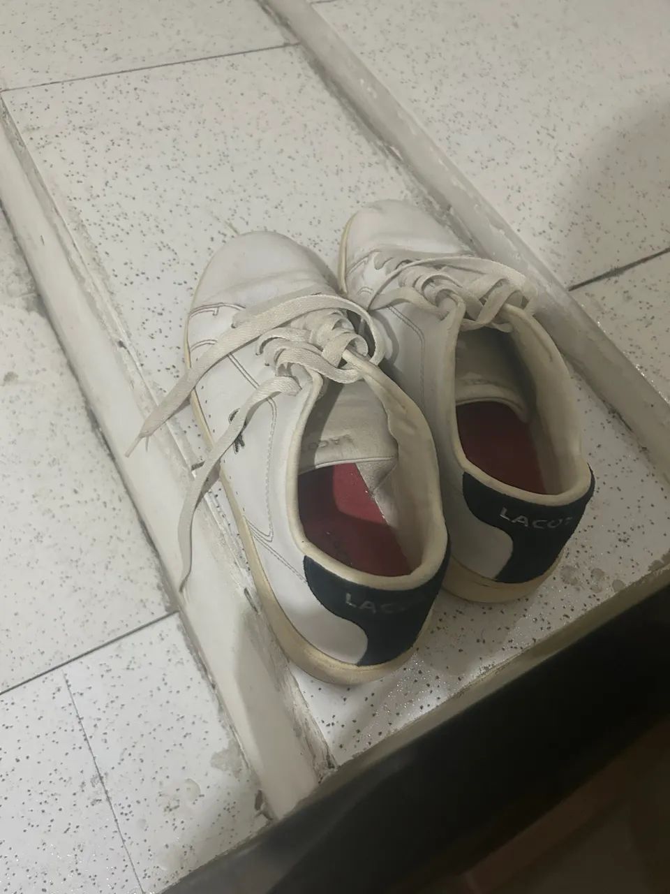 tênis casual lacoste, branco.  - Foto 2