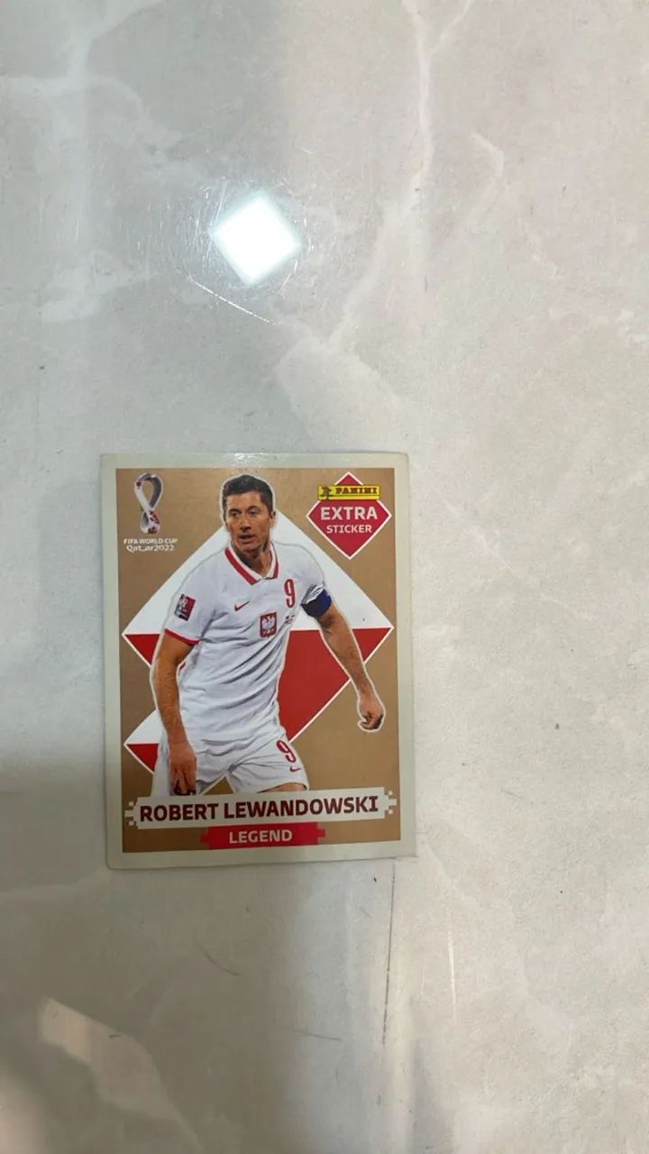 Figurinha Legend Bronze Lewandowski Copa 2022 | Rara