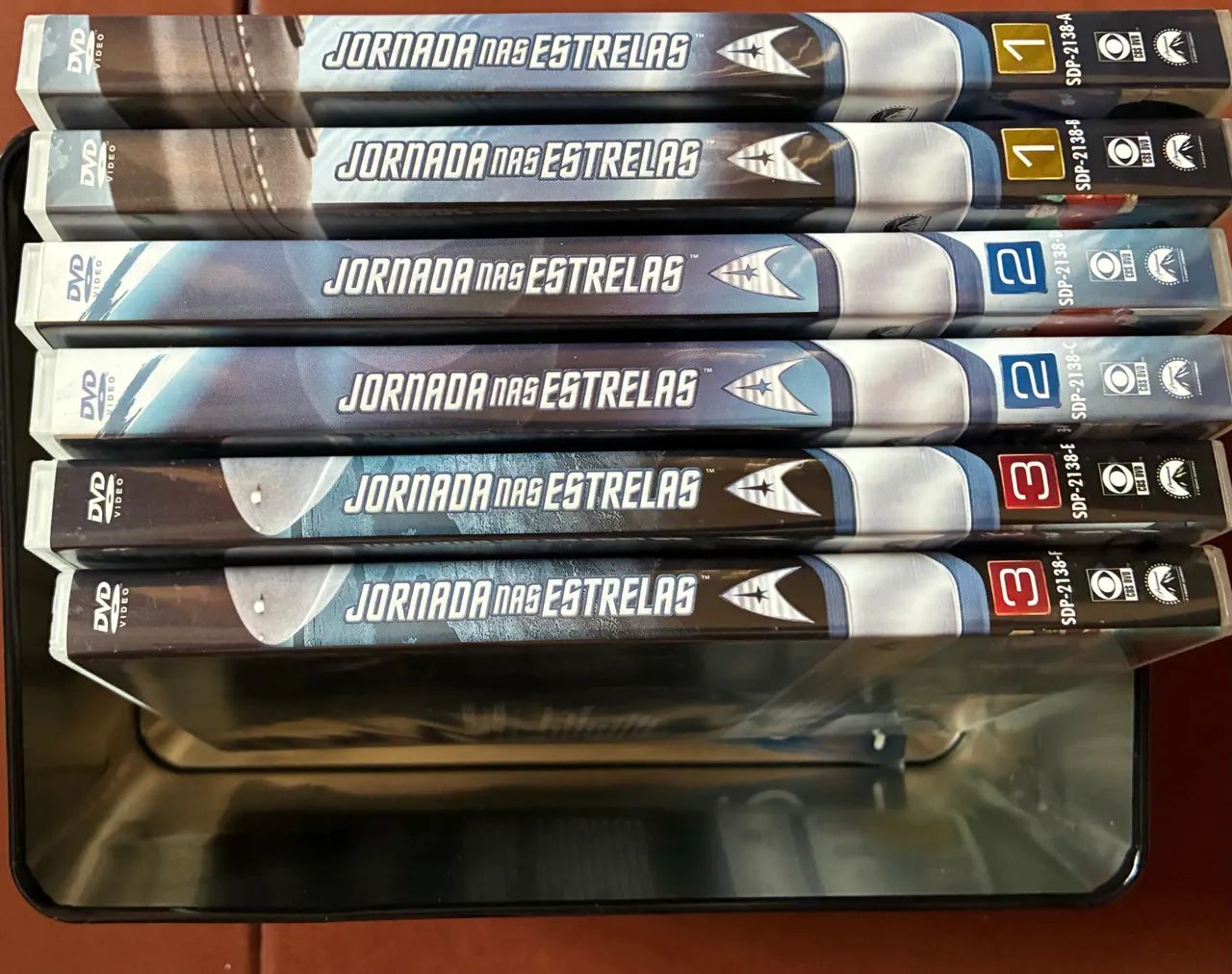 DVDs Jornada nas Estrelas 1 e 2 temporadas LATA DECORATIVA - Foto 2