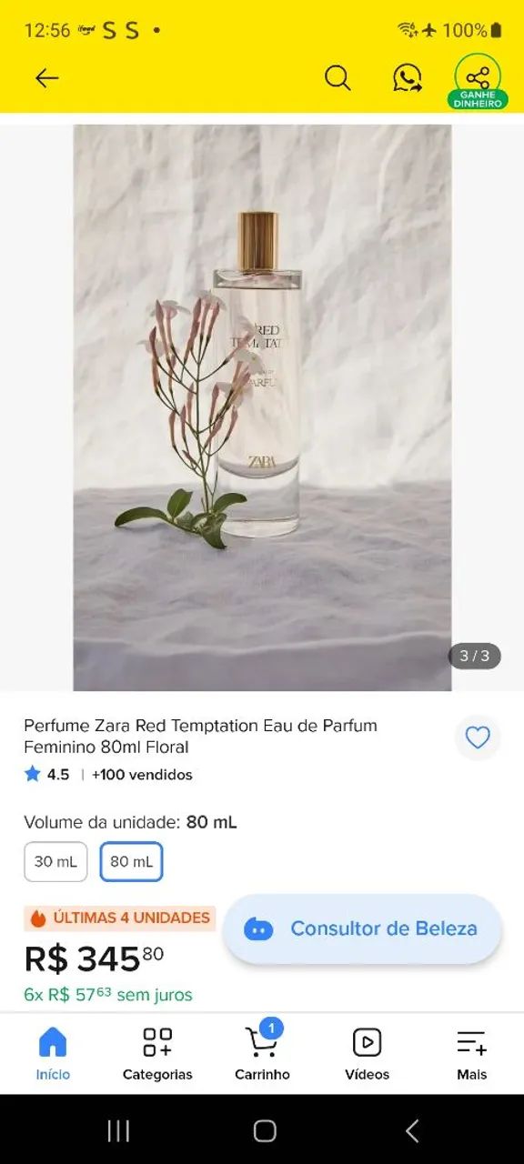 Perfume ZARA - Red TEMPTATION  - Foto 2