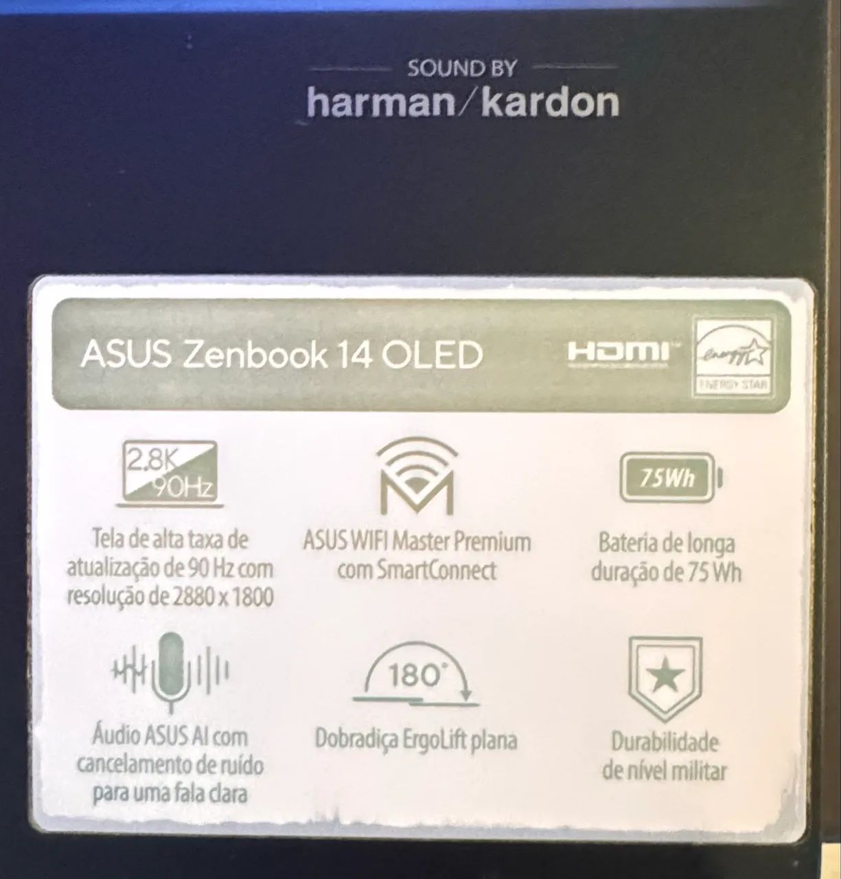 Notebook Premium ASUS Zenbook 14 OLED 2.8K | Core i7 12ª Gen