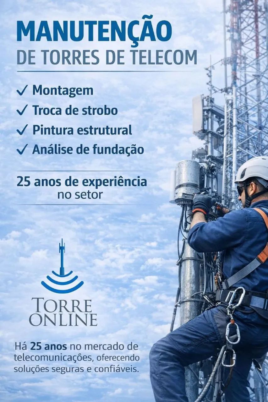 MANUTENÇÃO EM TORRES DE TELECOM 