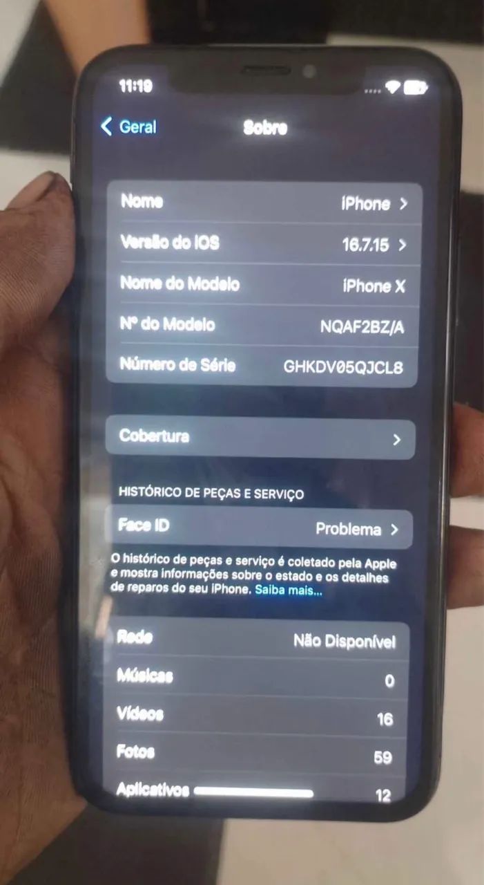 IPHONE X 256gb Cinza - Celulares e Smartphones - Jardim Roberto