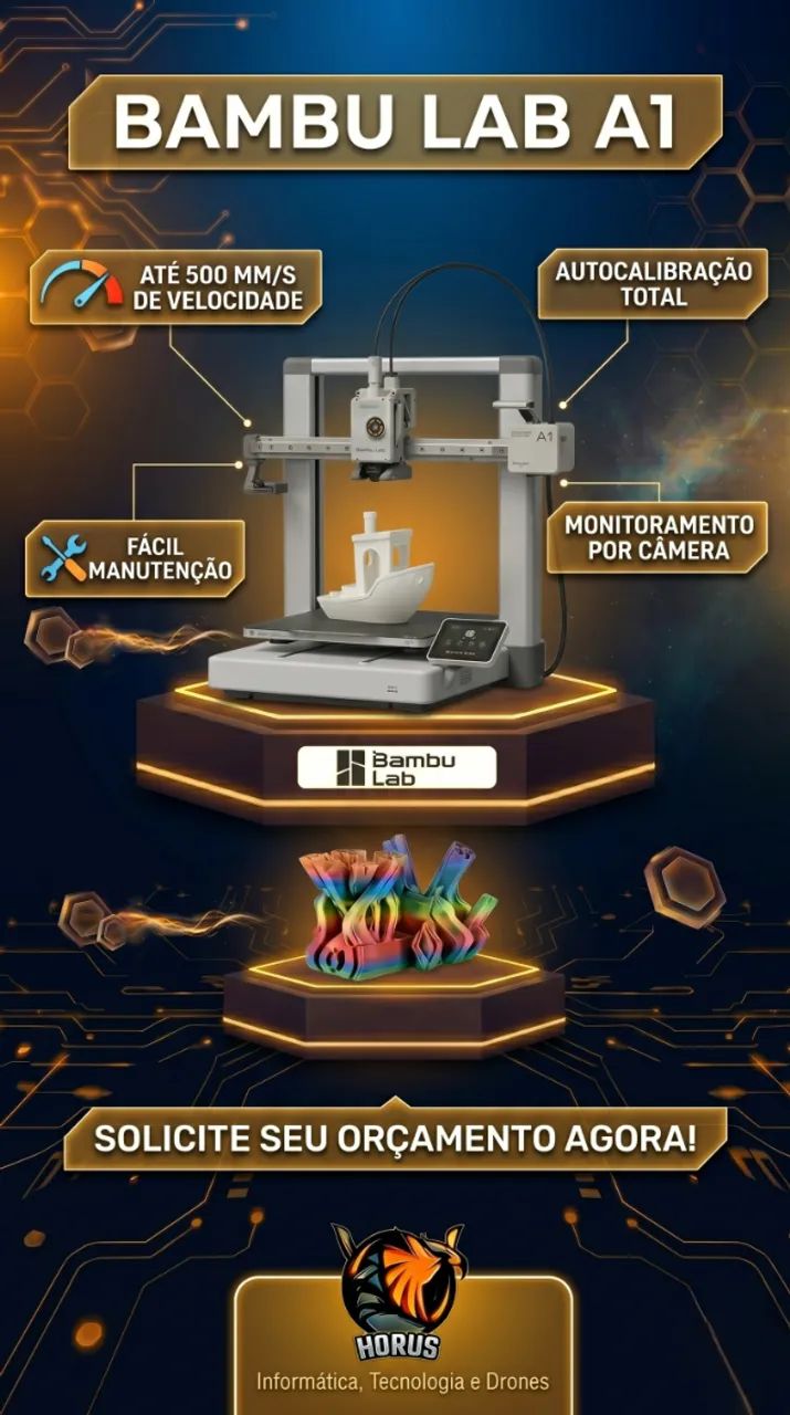 IMPRESSORA BAMBU LAB A1 SEM AMS NOVA LACRADA - Foto 2