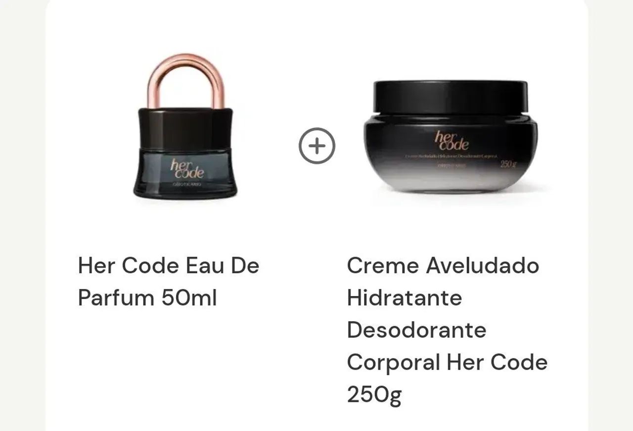 KIT HER CODE O BOTICÁRIO - LACRADO - Foto 2