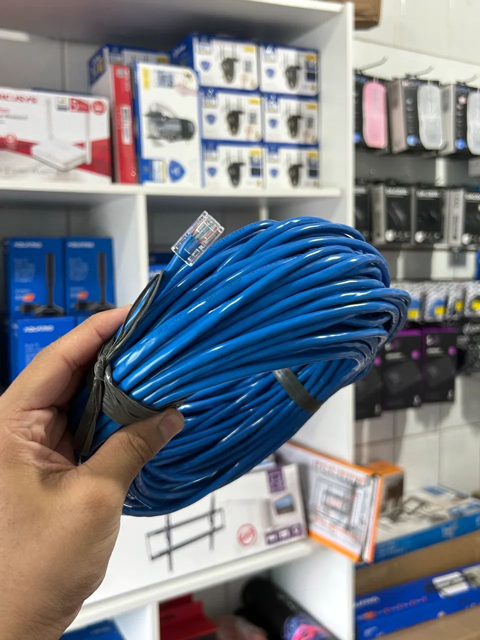 Cabo de Rede Internet de 30 Metros Azul ( promoção )  - Foto 2