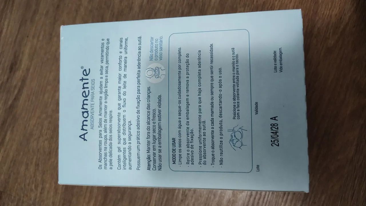 Absorvente de seios Amamente 30 unidades - Foto 2