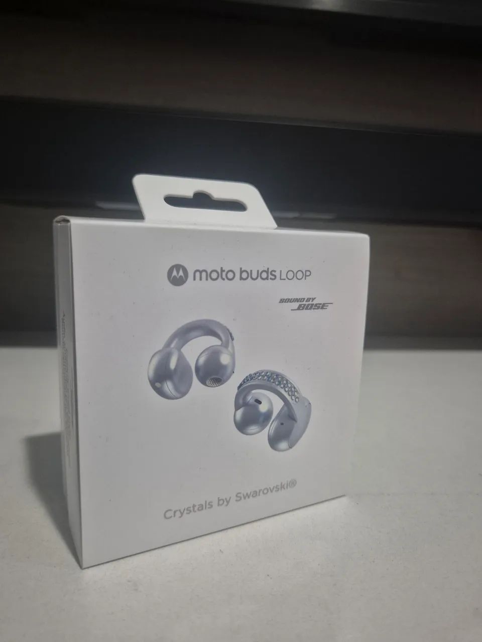 Moto buds loop Crystals by Swarovski