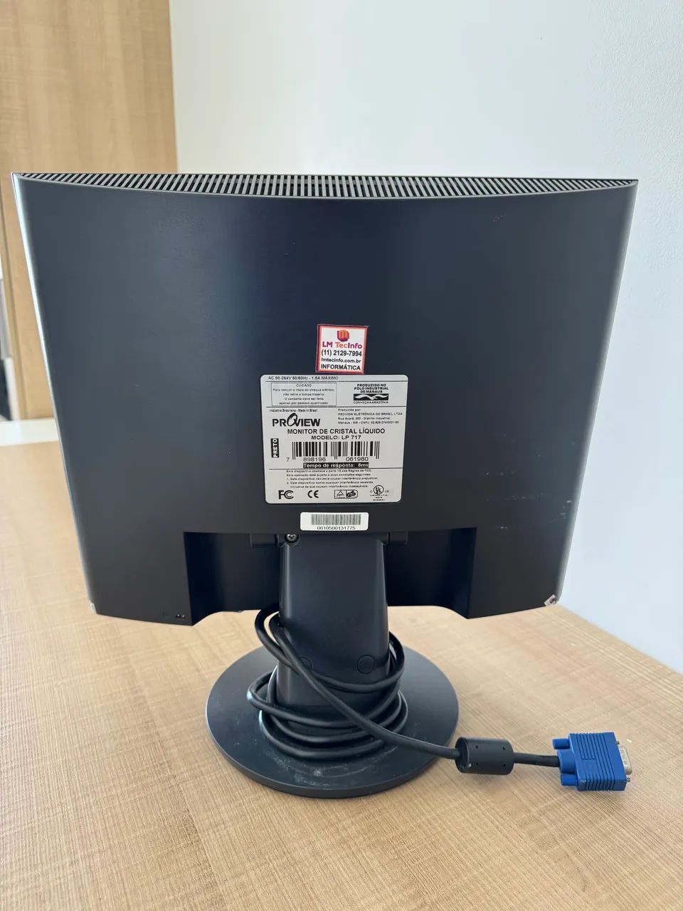Monitor PROVIEW DE CRISTAL LÍQUIDO MODELO: LP 717 - Foto 4