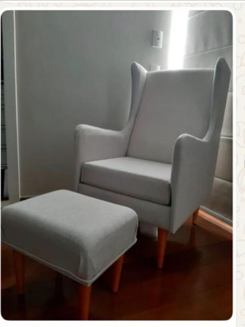 Cadeira Amamentação com Puff  - Foto 3