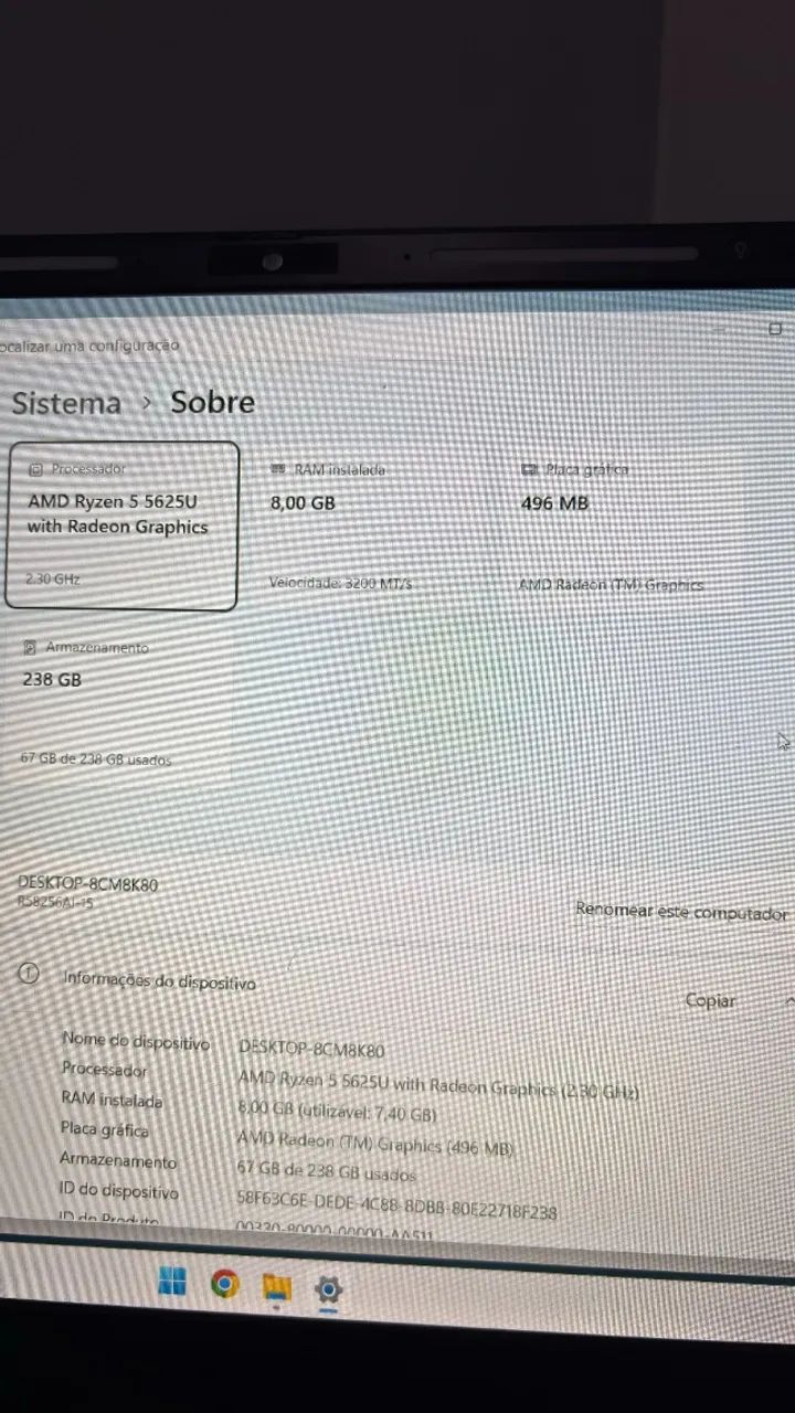 Notebook Vision R15 | Ryzen 5 5625u - Foto 3