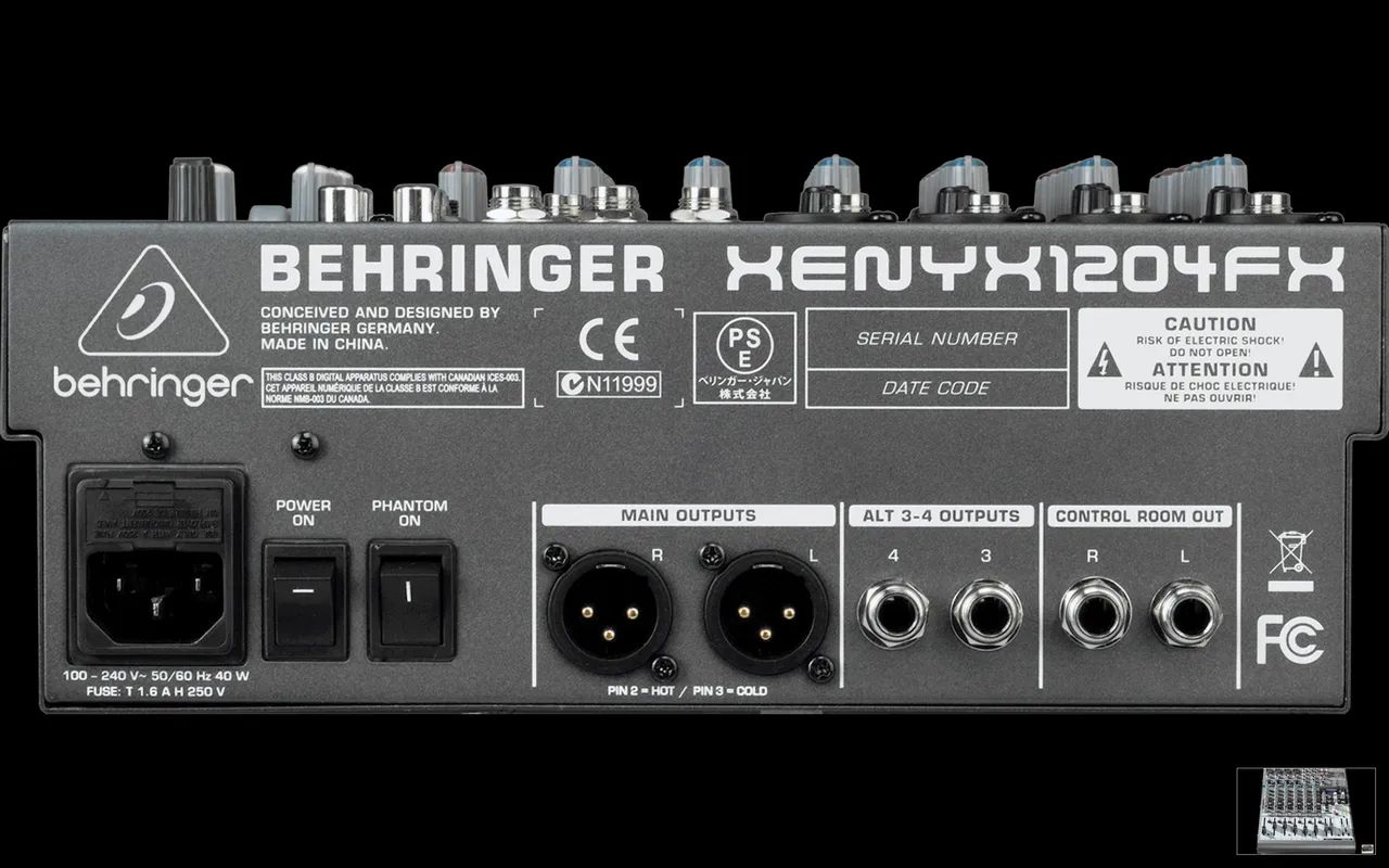 Behringer XENYX 1204FX - Mixer de áudio de 12 canais IMPERDÍVEL