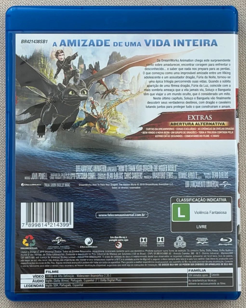 BLU-RAY COMO TREINAR O SEU DRAGÃO 3 (ORIGINAL) - Foto 2