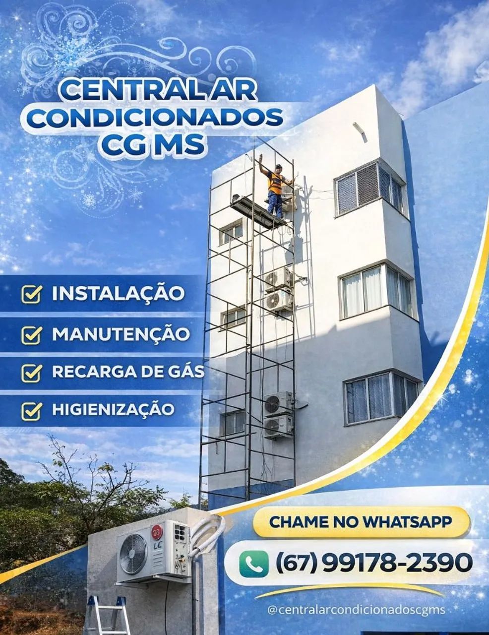 Instalação e conserto de ar condicionado 