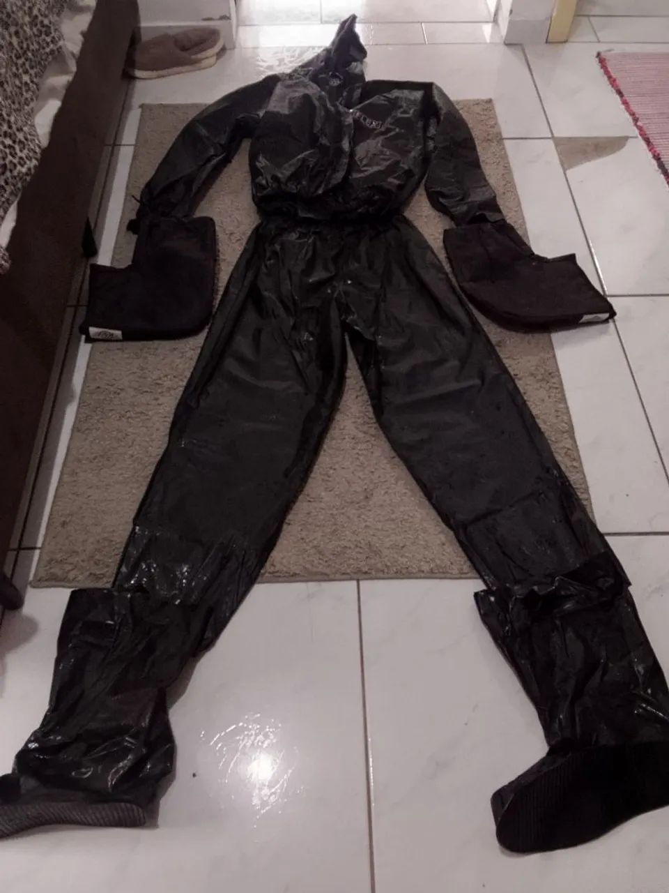 Conjunto capa de chuva completo para motoboy  - Foto 4