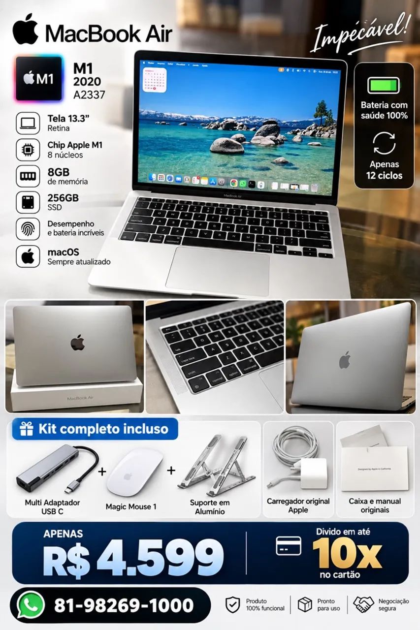 Macbook Air 2020 Impecável - Notebooks - Boa Viagem, Recife