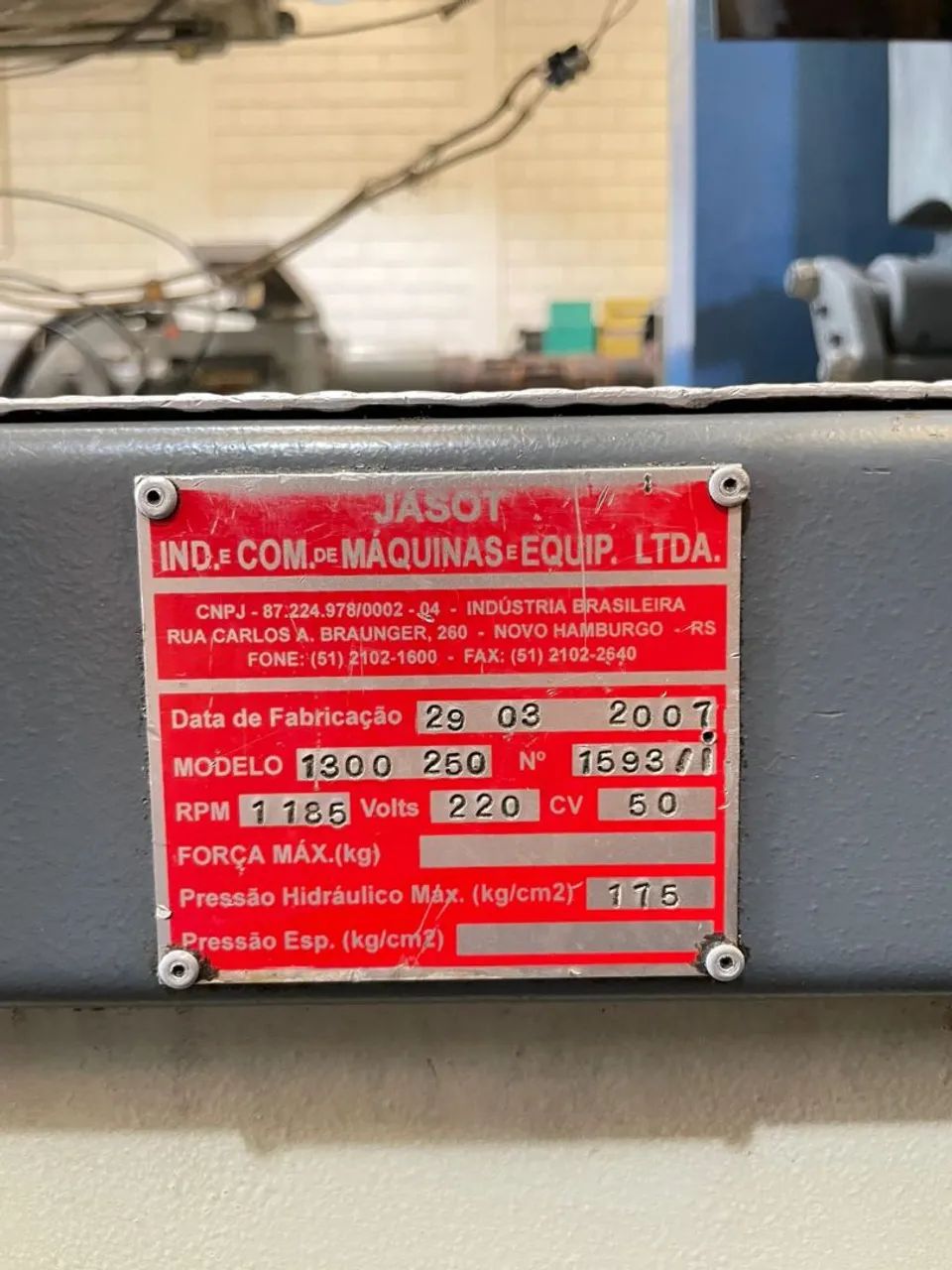 Máquina injetora Jasot 250 toneladas ano 2007, único dono, máquina muito conservada - Foto 5
