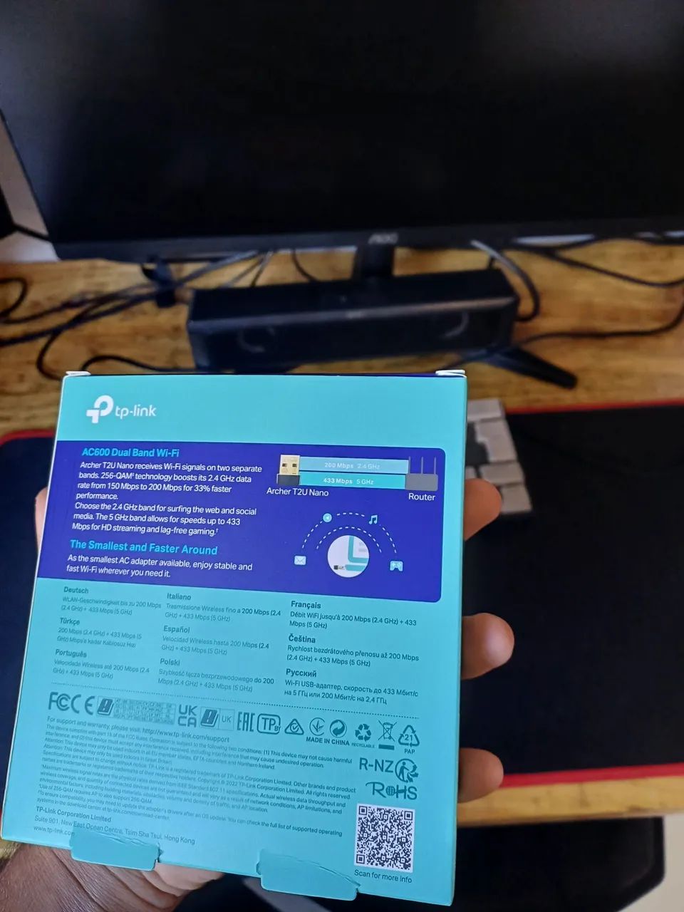 Adaptador wifi t2u Archer nano dual band pouco uso - Foto 3