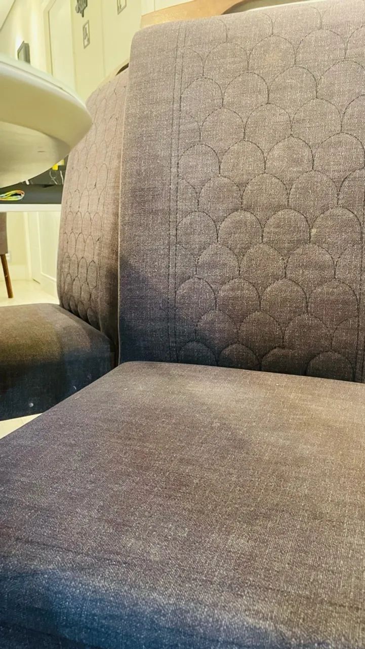 MESA QUADRADA 1,35m TAMPO DE VIDRO COM 8 CADEIRAS - Foto 5