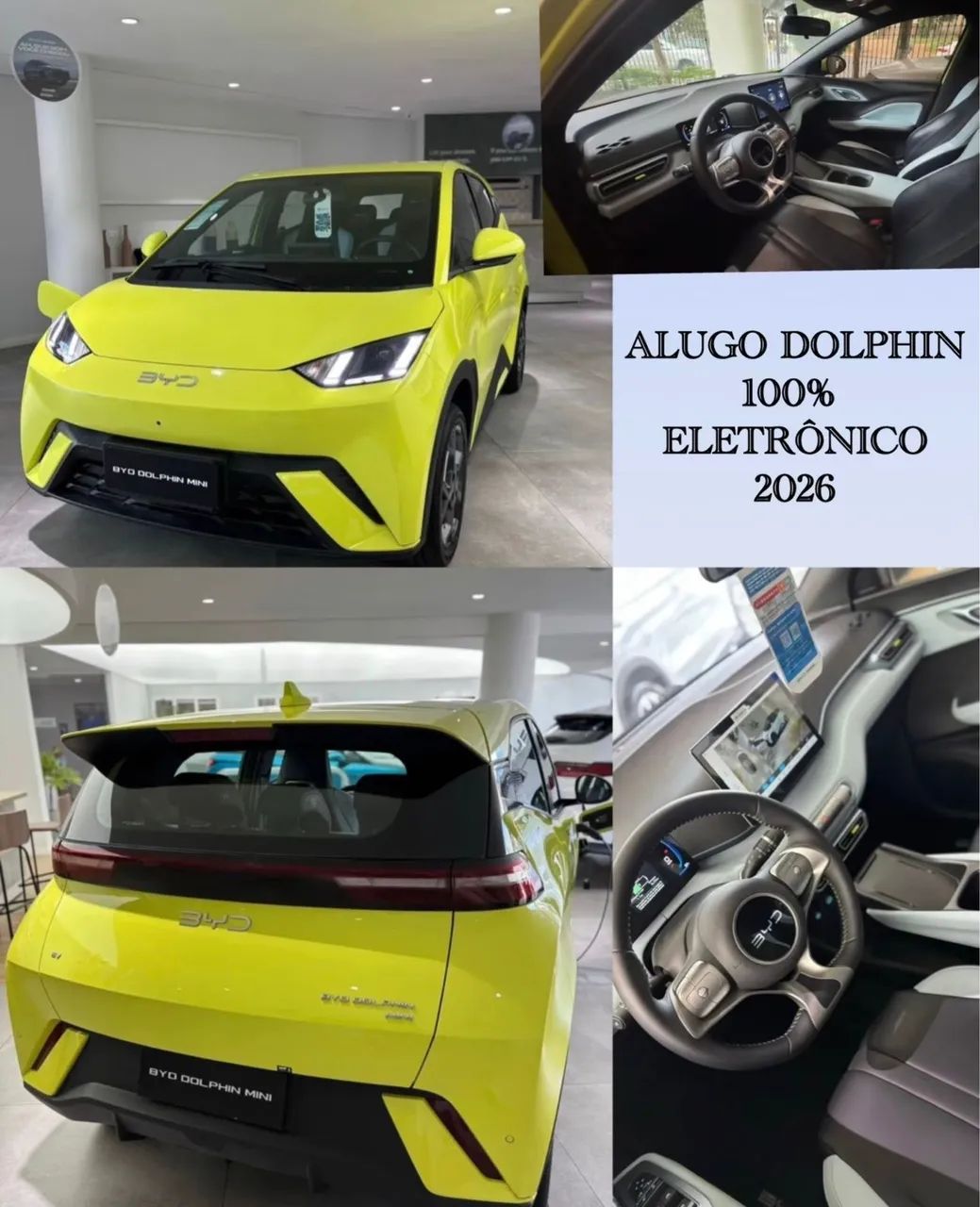 Alugo carro 100% elétrico BYD Dolphin 2026 - Foto 2