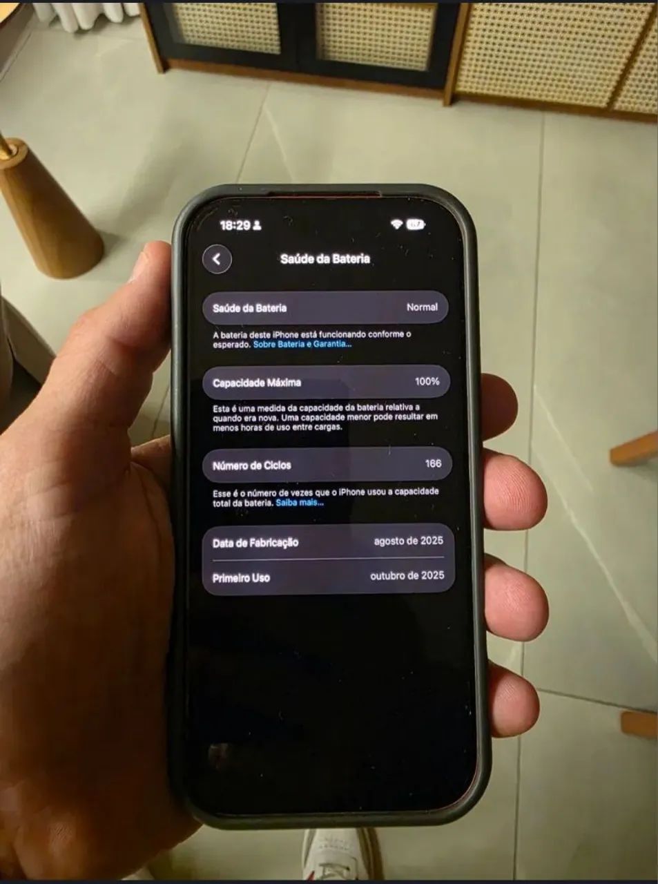 iPhone 17 Pro Laranja - Bateria 100% - So venda 