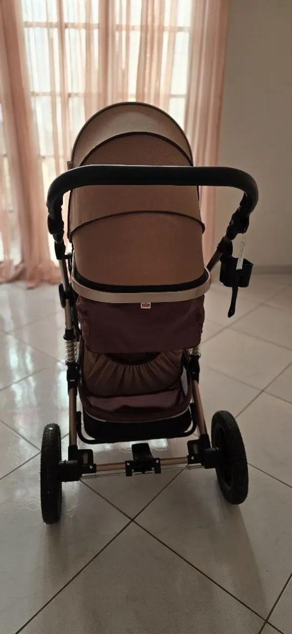 Carrinho de Bebê com Moisés + Bebê Conforto (Estado de Novo / Completo) - Foto 5