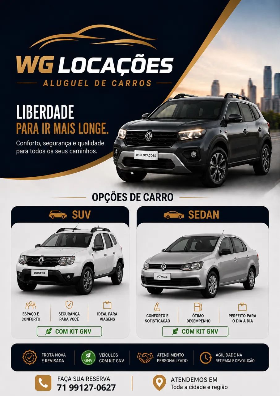 Locação de veículos para aplicativos 