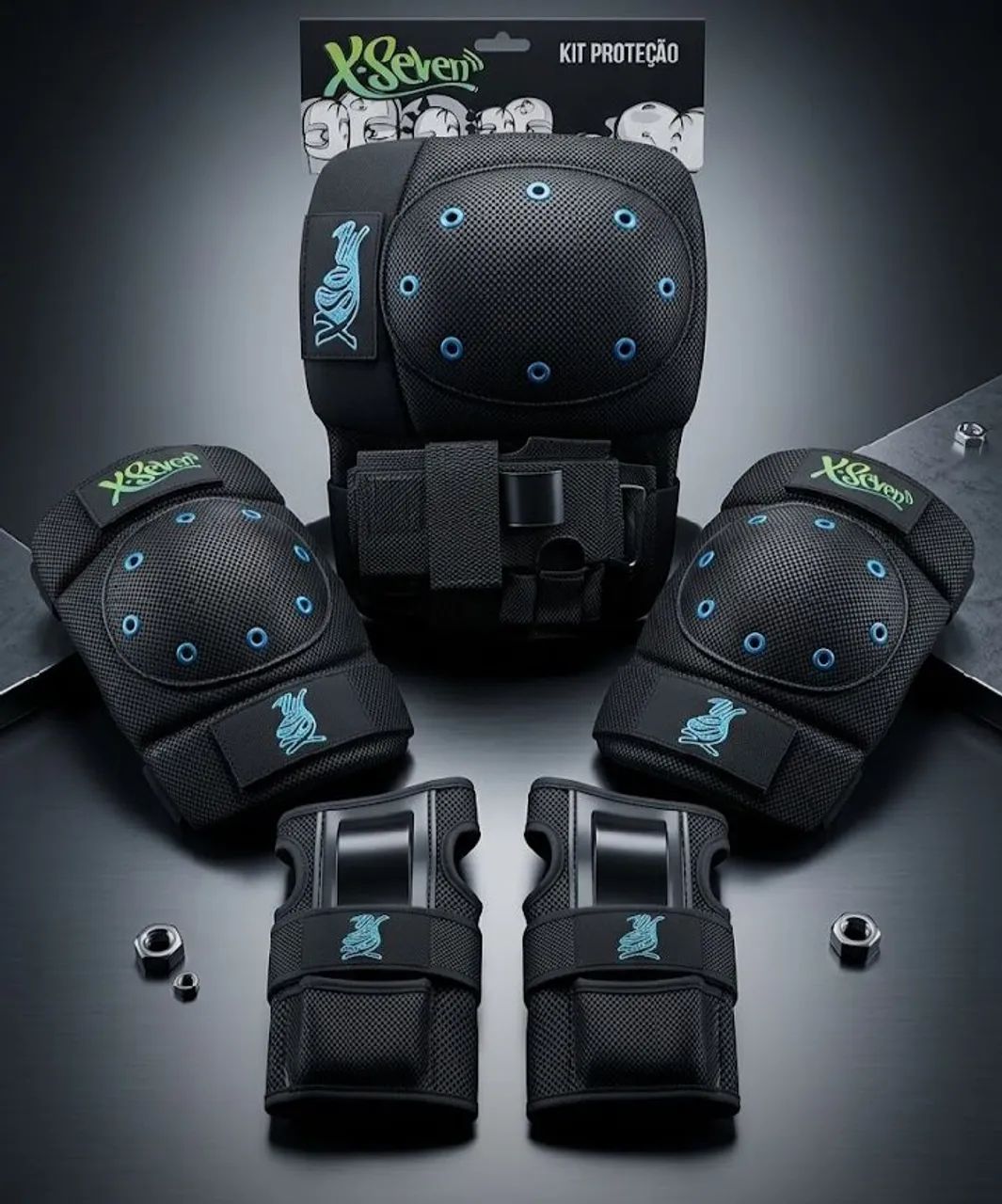 Kit de proteção de patins 