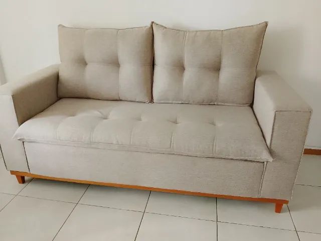 Sofá fixo 2 lugares estado impecável  - Foto 3