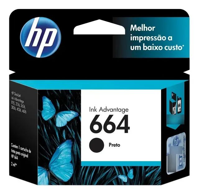 Cartucho HP 664 Preto  - Foto 3