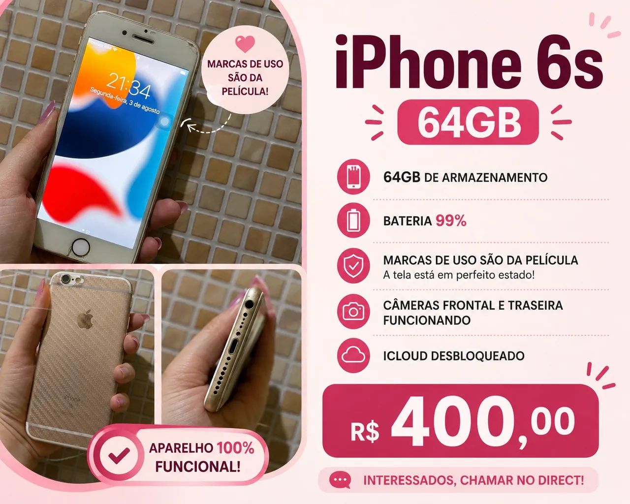 Vendo iPhone 6s  - Foto 3