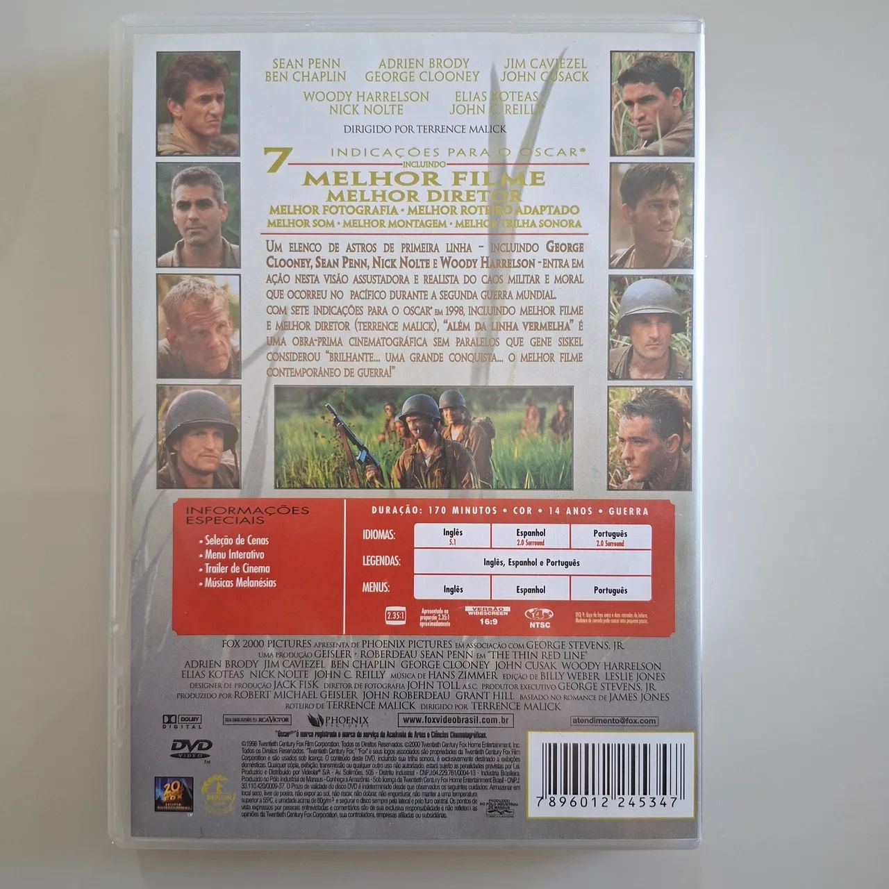 Dvd Alem Da Linha Vermelha Original Mídia Dourada - DVD, Blu-Ray e