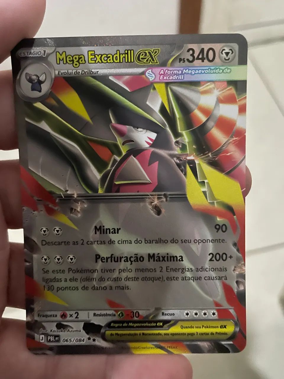 Carta Pokemon Mega Excadrill Ex 065/084
