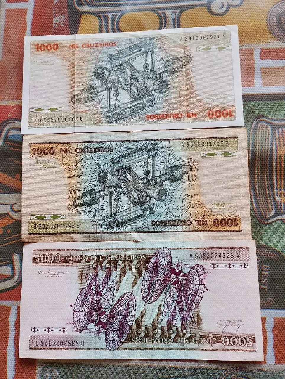 Lote com 3 Cédulas Cruzeiros soberbas - Foto 2