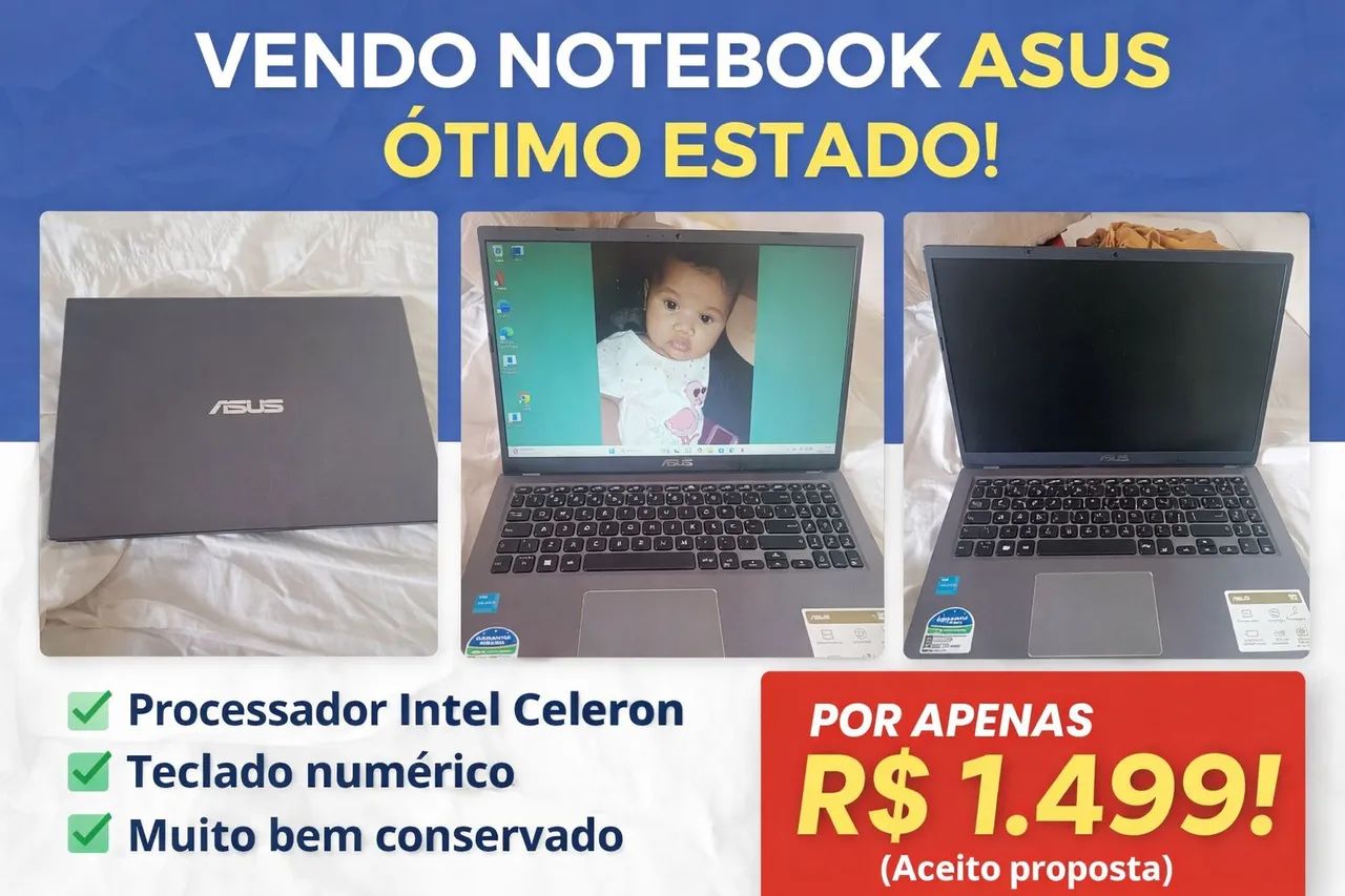 Vende-se Notebook para estudo e trabalho 