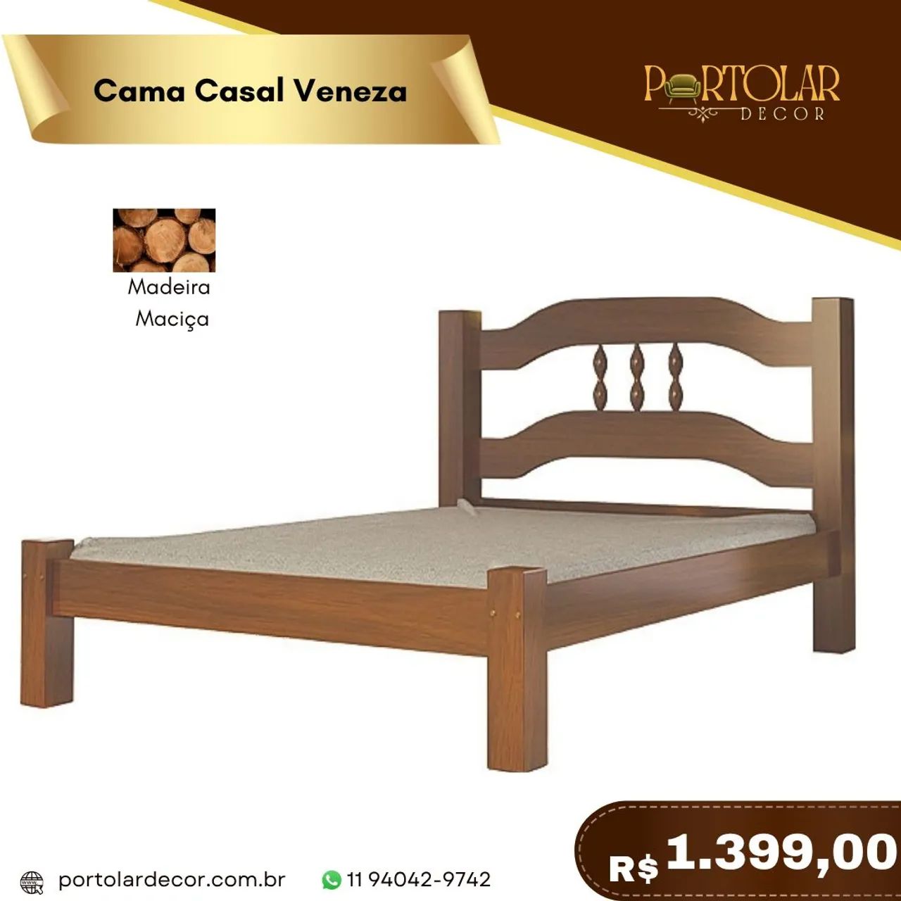 Cama casal , à pronta entrega 