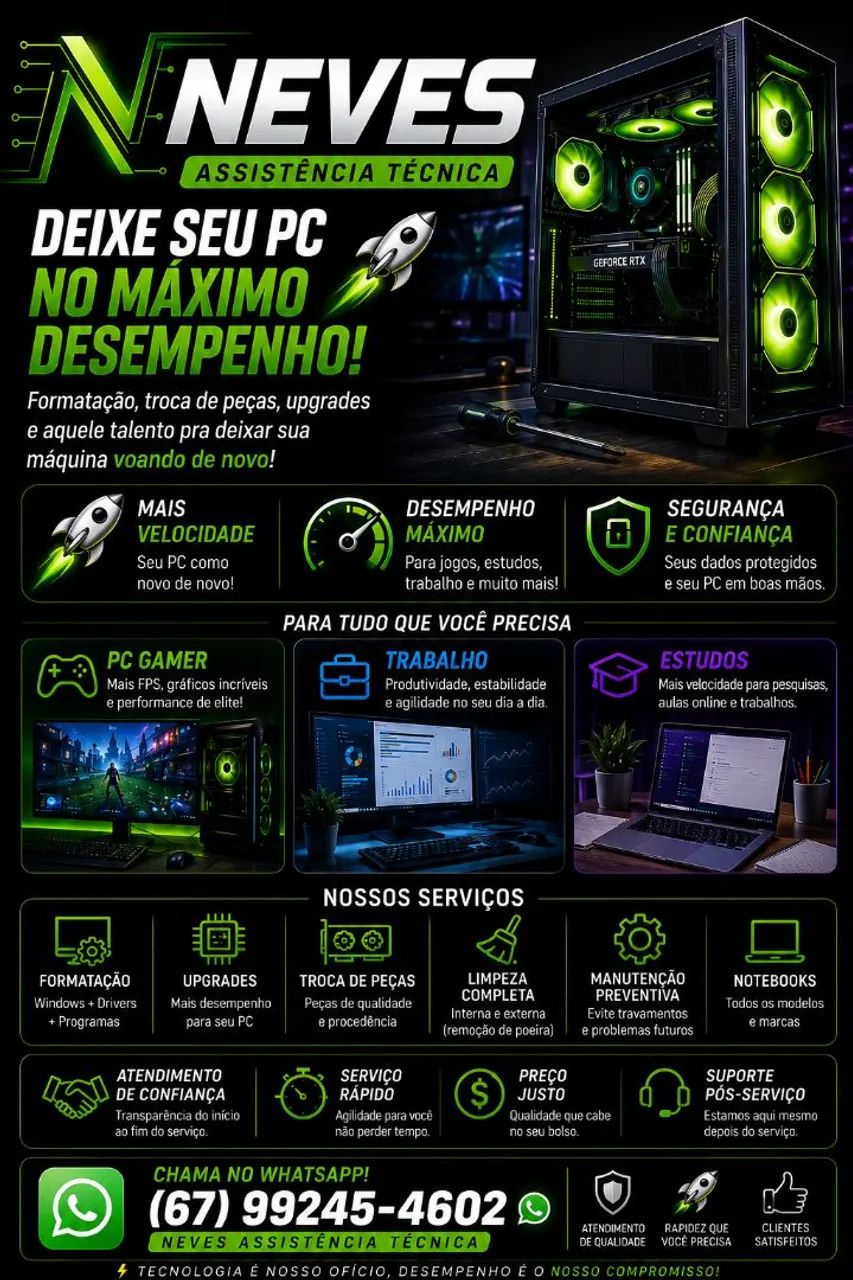 Formatação,reparos, etc