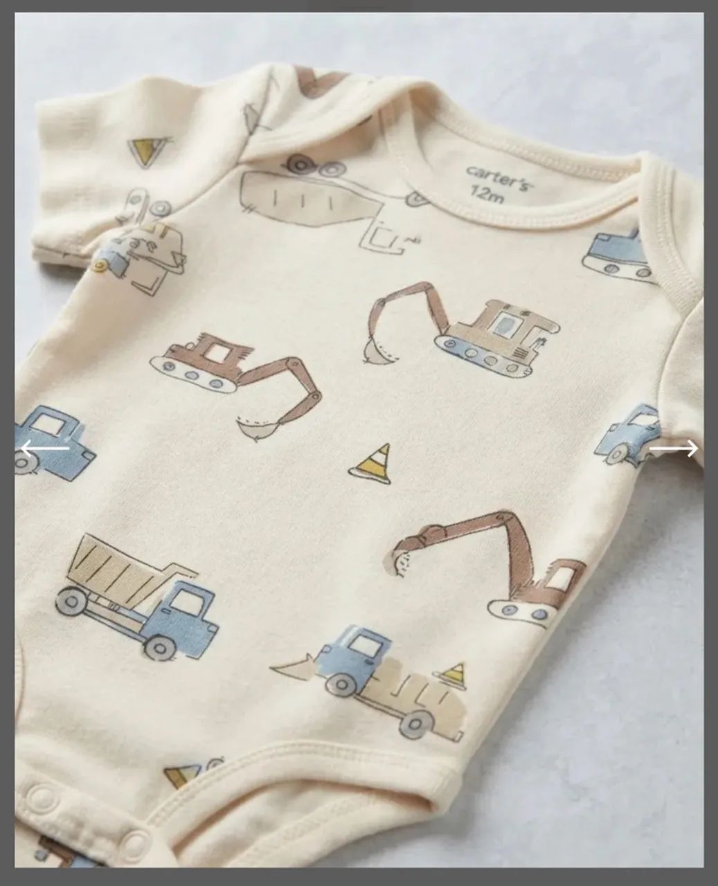 Kit 2 Bodies E 1 Calça Carters 12 Meses - Foto 3