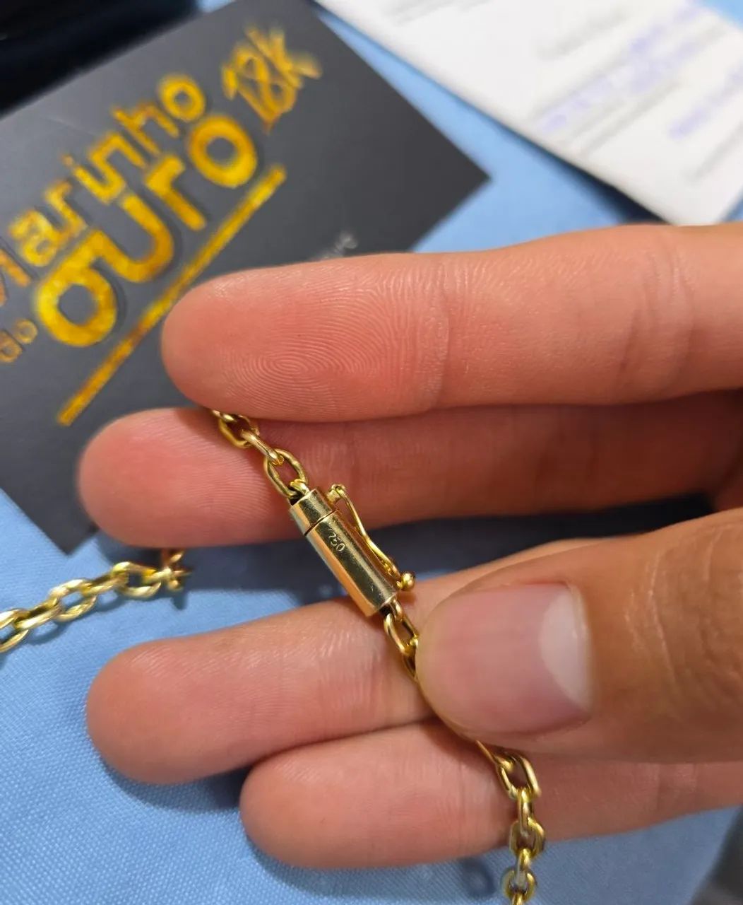 Corrente de ouro 18k - 12,4g - Foto 5