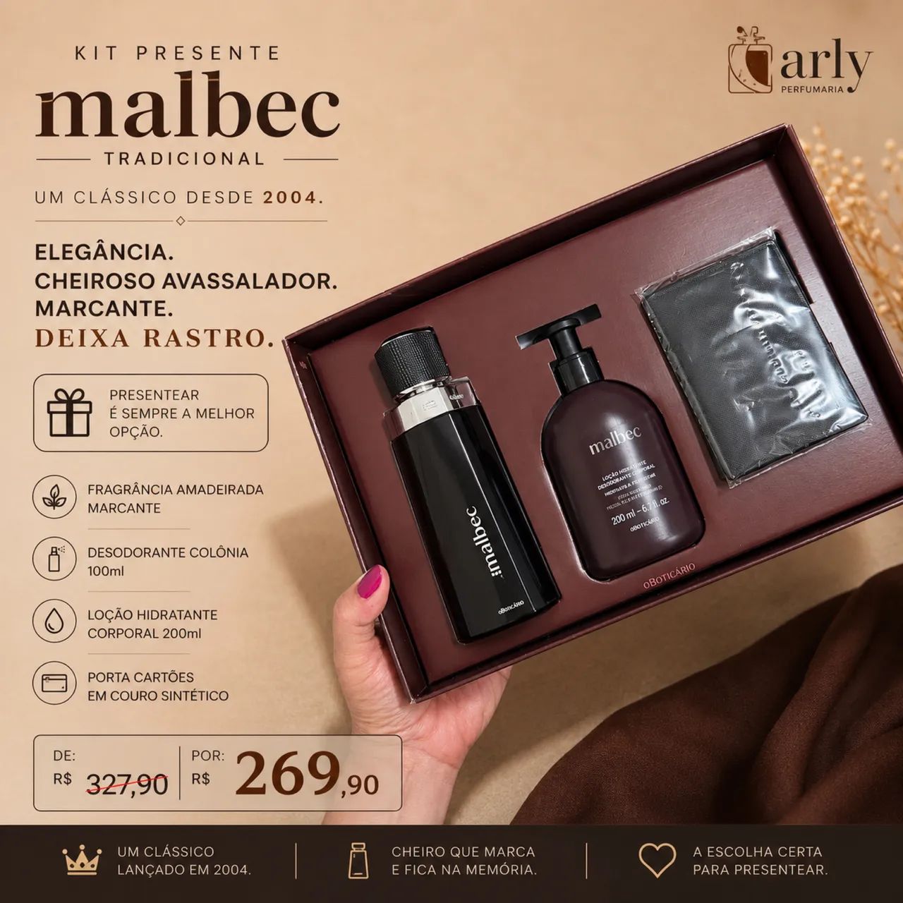 Kit Perfume Malbec Tradicional 