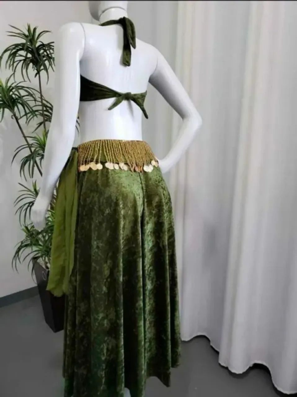 Roupa de Dança do Ventre - Verde - Tamanho M - Foto 4