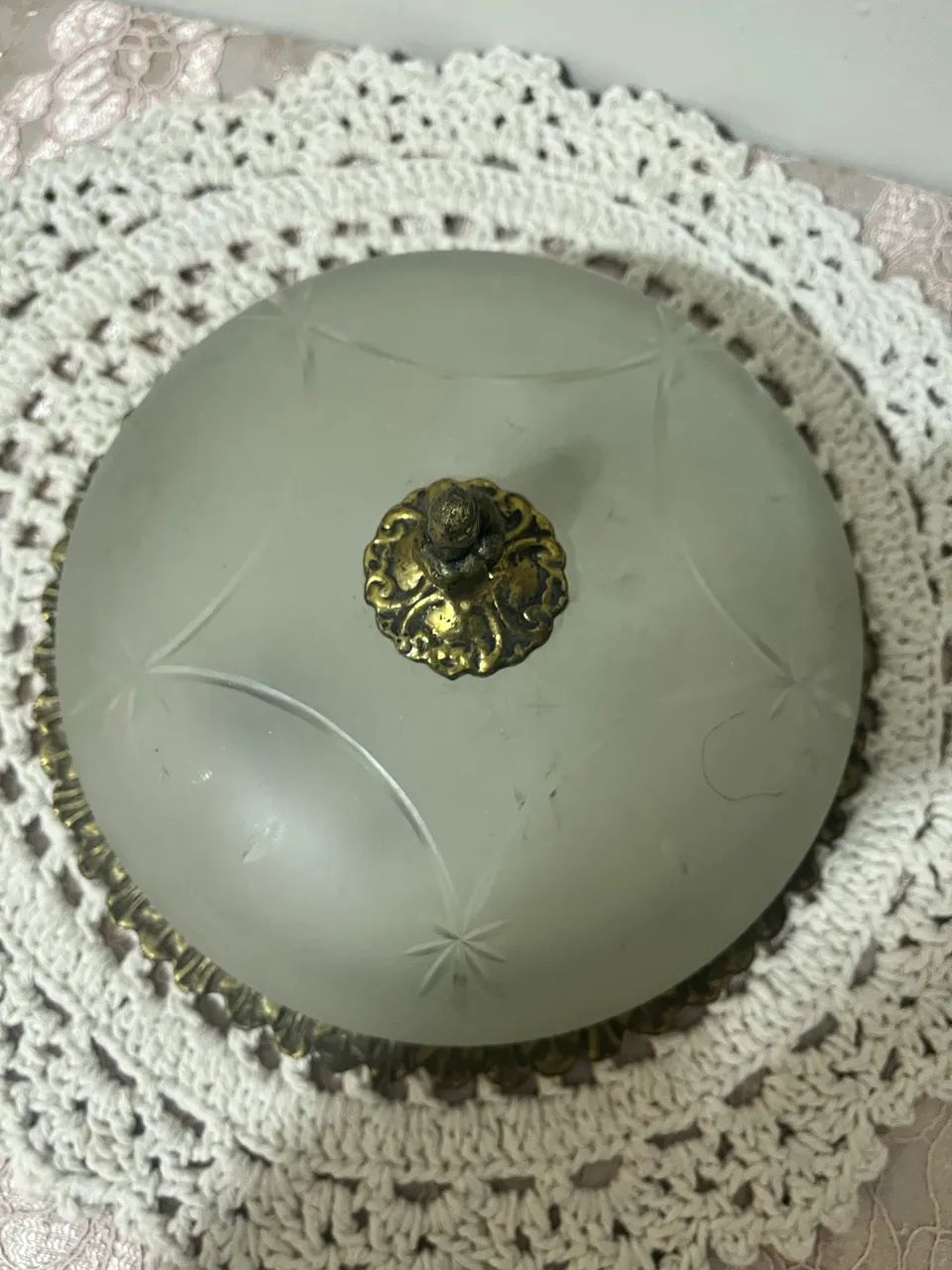 Lustre paflon bronze antigo - Foto 2