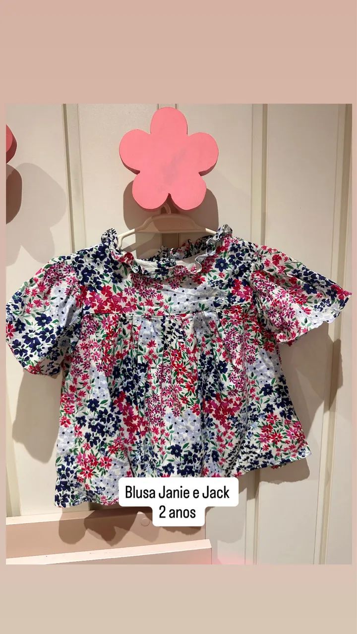 Blusa Janie e Jack - 2 anos - marca importada. Linda e elegante