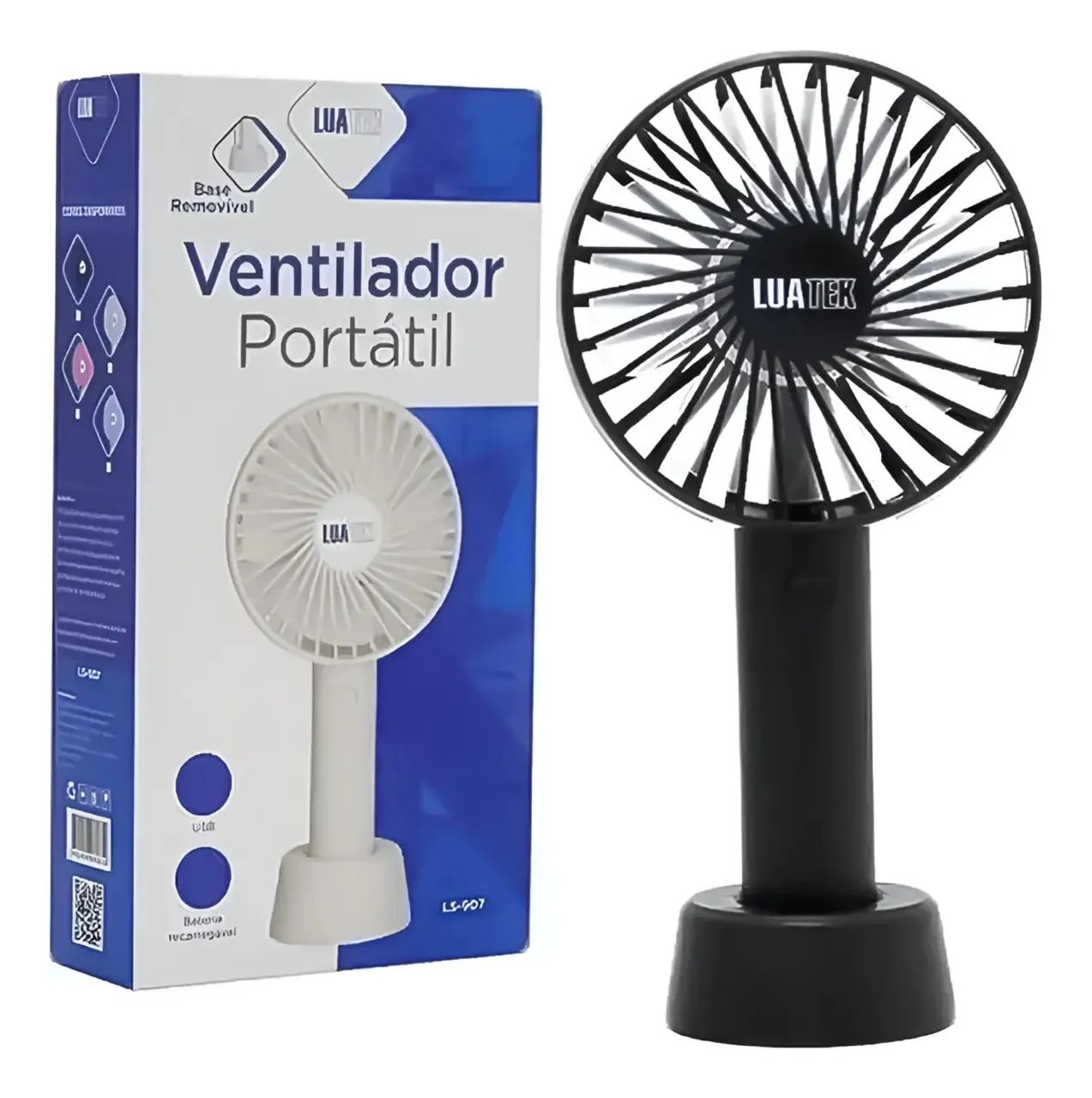 Ventilador Mini De Mão E Mesa Maker Portátil Usb - Preto