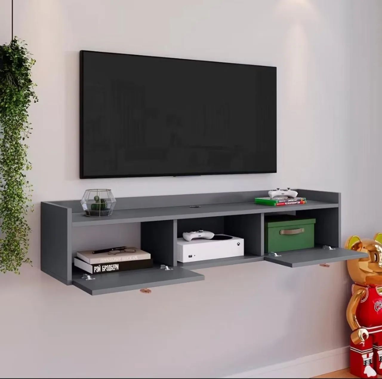 Rack suspenso para TV de ate 55 polegadas  - Foto 3