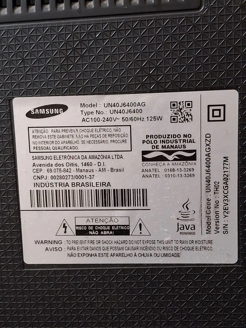 Smartv Samsung 40polegadas 