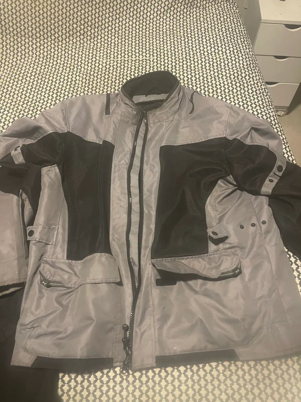 Jaqueta masculina motociclista 